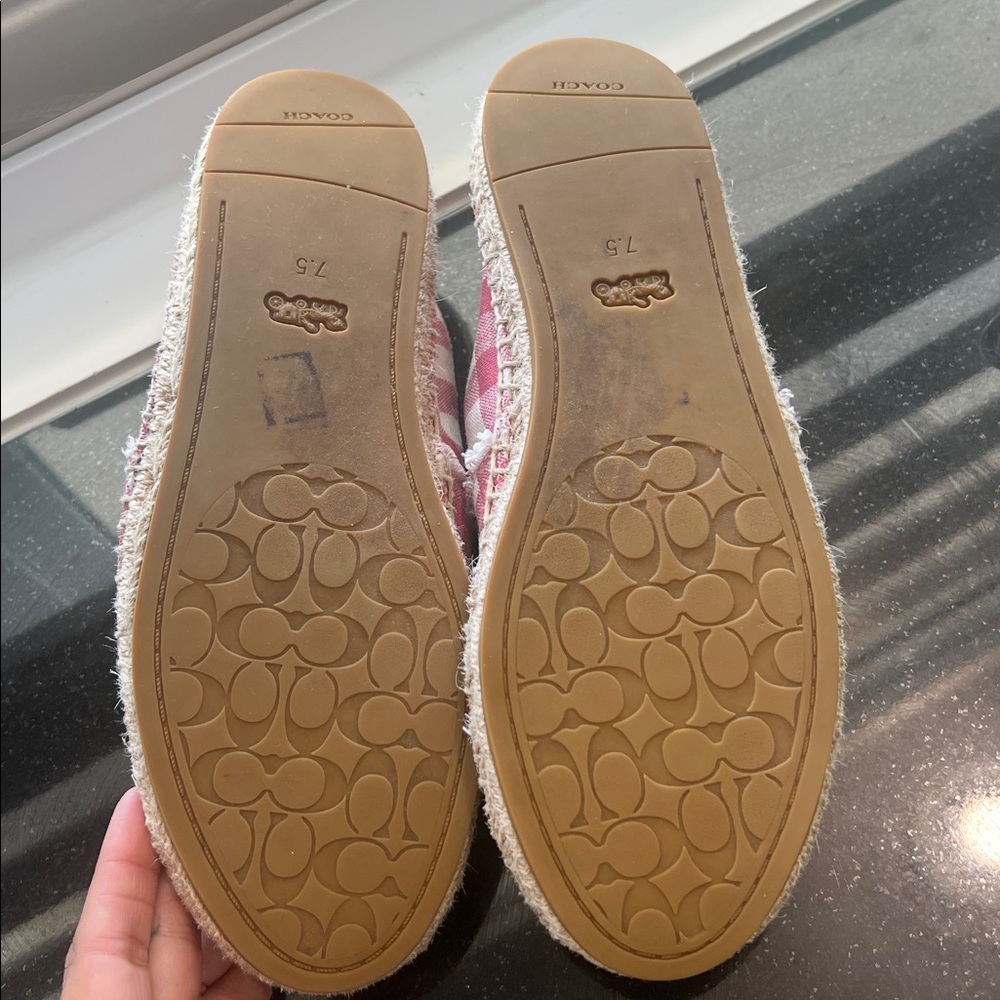 Coach Celina Gingham Espadrille EUC - Picture 3 of 8